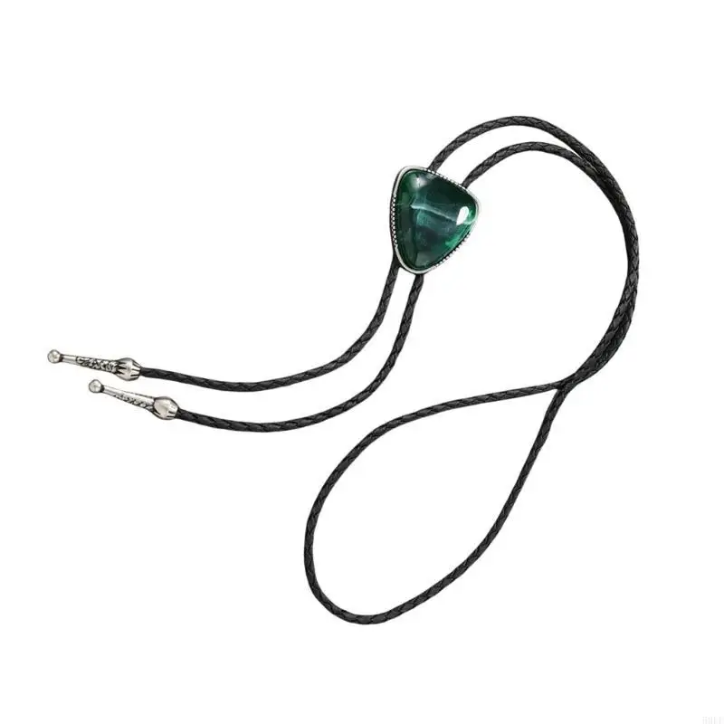 50LE Triangular Stone Bolo Tie Braided Leather Vintage Adjustable Necktie Necklace
50LE Triangular Stone Bolo Tie Braided Leather Vintage Adjustable Necktie Necklace
