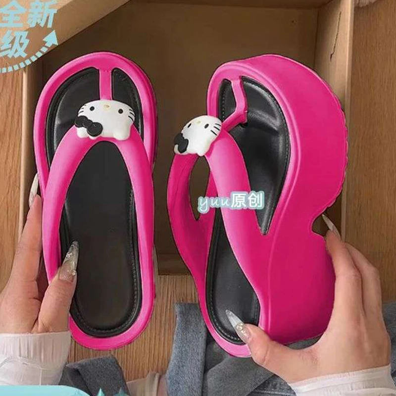 Anime Hello Kitty Women Slippers Sanrio Kawaii Summer Shoes Cute Non-Slip Home Sandals Cartoon Girls Student Thick Bottom Shoes
Anime Hello Kitty Women Slippers Sanrio Kawaii Summer Shoes Cute Non-Slip Home Sandals Cartoon Girls Student Thick Bottom Shoes
