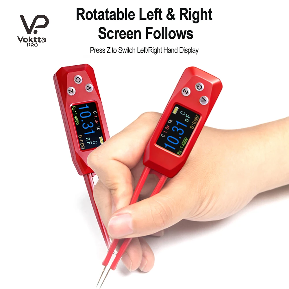 PZEM-039 DC 5V 1A Smart Digital Tweezer Style LCR Bridge Resistor Inductor Capacitor Component Tester Multimeter
PZEM-039 DC 5V 1A Smart Digital Tweezer Style LCR Bridge Resistor Inductor Capacitor Component Tester Multimeter