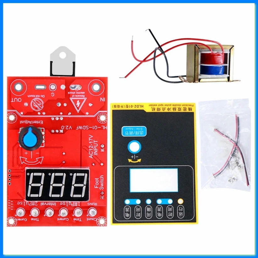 41A Spot Welder Control Board Single Dual Pulse Controller Adjustable Time Current with 110V to 12V Transformer-A12I
41A Spot Welder Control Board Single Dual Pulse Controller Adjustable Time Current with 110V to 12V Transformer-A12I