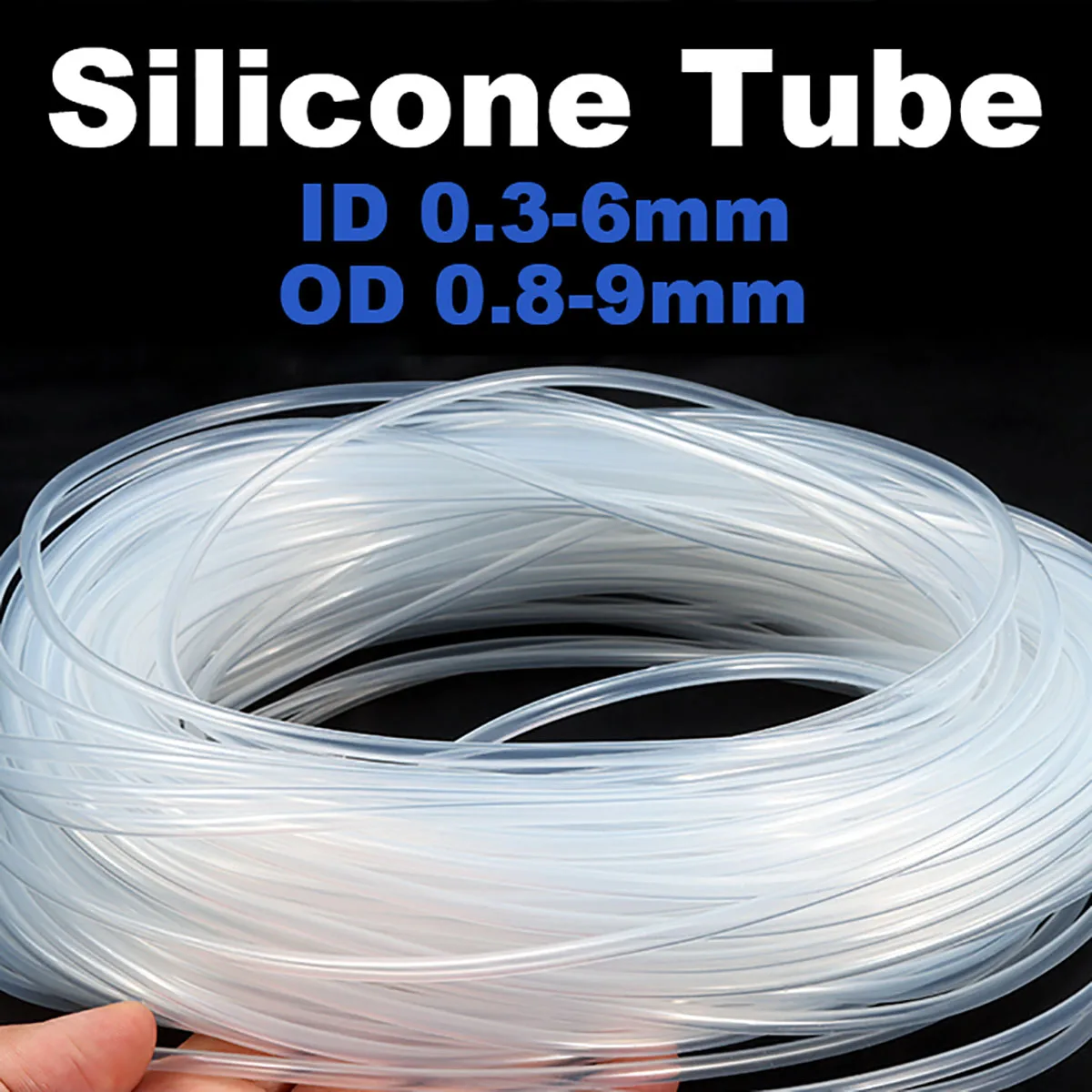 5/10M Transparent Silicone Tube Capillary Silicone Hose Flexible Nontoxic ID 0.3 0.5 0.8 1.2 1.5 1.8 2 2.5 3 3.5 4 5 6mm OD0.8-9
5/10M Transparent Silicone Tube Capillary Silicone Hose Flexible Nontoxic ID 0.3 0.5 0.8 1.2 1.5 1.8 2 2.5 3 3.5 4 5 6mm OD0.8-9