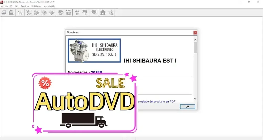 Электронный сервисный инструмент AutoDVD IHI SHIBAURA I 2019B 
Электронный сервисный инструмент AutoDVD IHI SHIBAURA I 2019B