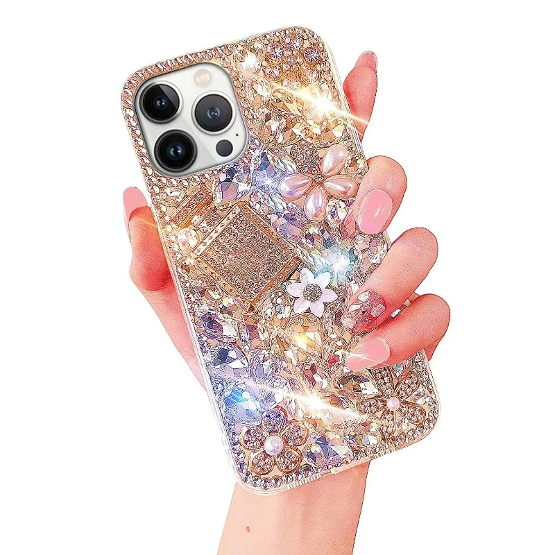 Protective Phone Case for iPhone 15, 11, 12, 13, 14, 3D Glitter Sparkle Bling, Shiny Crystal Rhinestone, Diamond Clear, Luxury
Protective Phone Case for iPhone 15, 11, 12, 13, 14, 3D Glitter Sparkle Bling, Shiny Crystal Rhinestone, Diamond Clear, Luxury