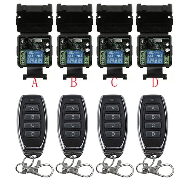 DC12V 24V 1CH Mini Wireless RF Remote Control Light Switch 10A Relay Output Radio Receiver Module+Transmitter Garage Doors/lamp
DC12V 24V 1CH Mini Wireless RF Remote Control Light Switch 10A Relay Output Radio Receiver Module+Transmitter Garage Doors/lamp