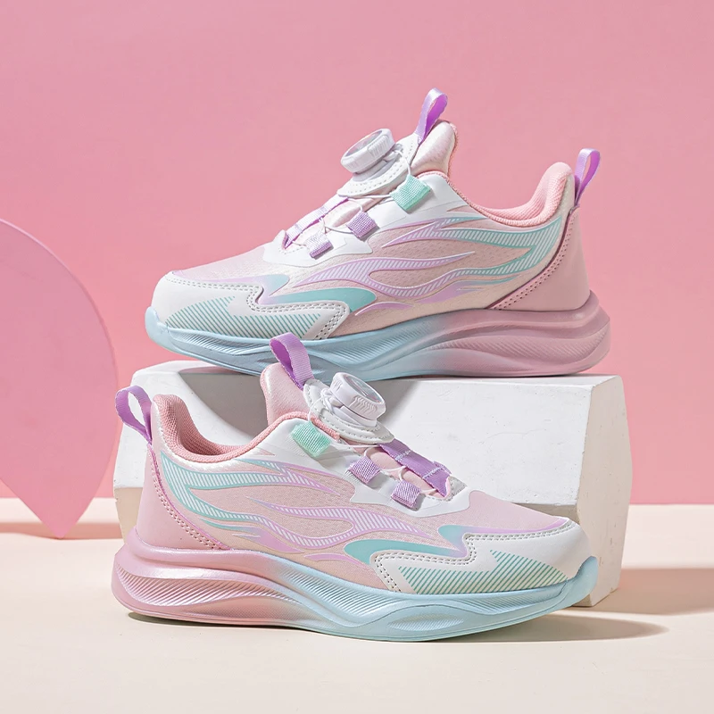 A pair of breathable summer-spring style basketball shoes suitable for children, featuring a rotating lacing design. XBS-F2506
A pair of breathable summer-spring style basketball shoes suitable for children, featuring a rotating lacing design. XBS-F2506