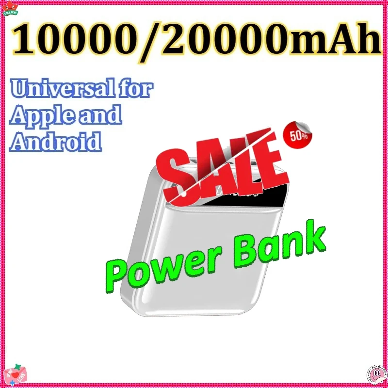 Mini Power Bank Super Fast Charge Built-in Cable Portable External Battery For Samsung/iPhone 10000/20000mAh
Mini Power Bank Super Fast Charge Built-in Cable Portable External Battery For Samsung/iPhone 10000/20000mAh