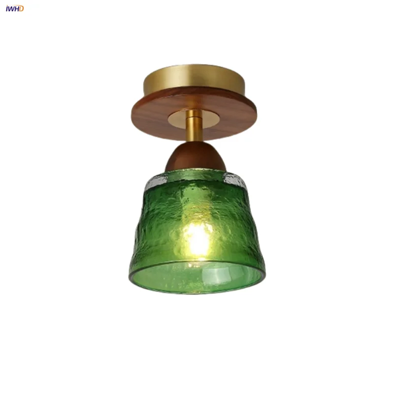IWHD Home Decor LED Ceiling Lamp Wood Ball Bedroom Balcony Corridor Green Glass Vintage Loft Copper Canopy Ceiling Light Fixture
IWHD Home Decor LED Ceiling Lamp Wood Ball Bedroom Balcony Corridor Green Glass Vintage Loft Copper Canopy Ceiling Light Fixture