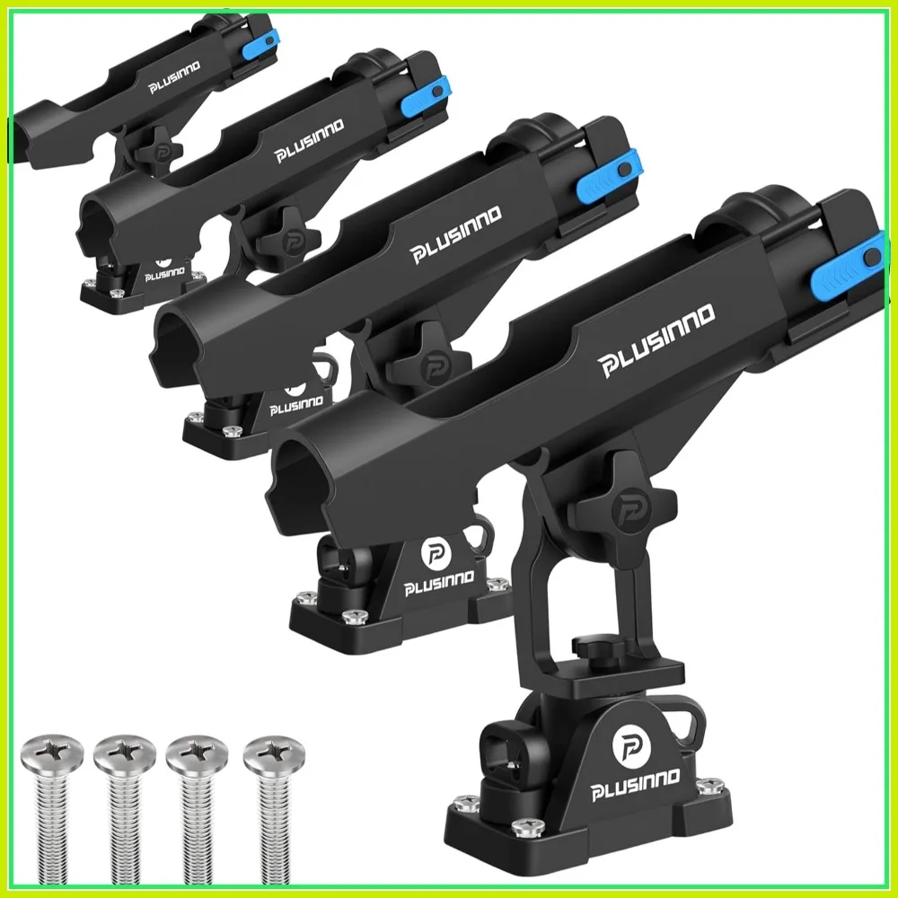2 in 1 Fishing Rod Holders for Boat & Kayak - Track/Deck Mount, with Protective Strap
2 in 1 Fishing Rod Holders for Boat & Kayak - Track/Deck Mount, with Protective Strap