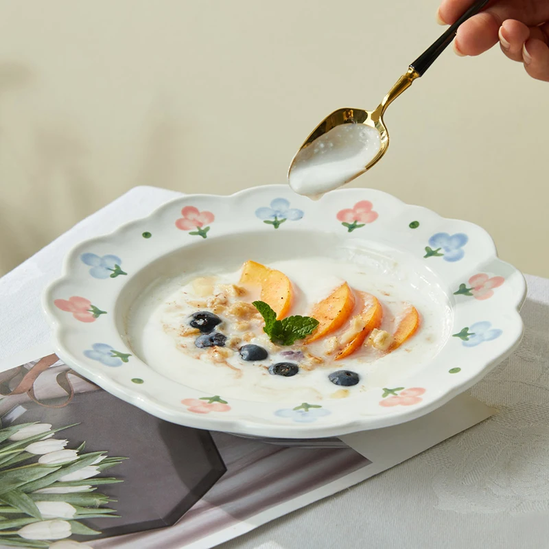 Small Fresh Ceramic Lace Straw Hat Plate Pasta Plate INS Hand Painted Plate Girl Heart Home Dessert Plate
Small Fresh Ceramic Lace Straw Hat Plate Pasta Plate INS Hand Painted Plate Girl Heart Home Dessert Plate