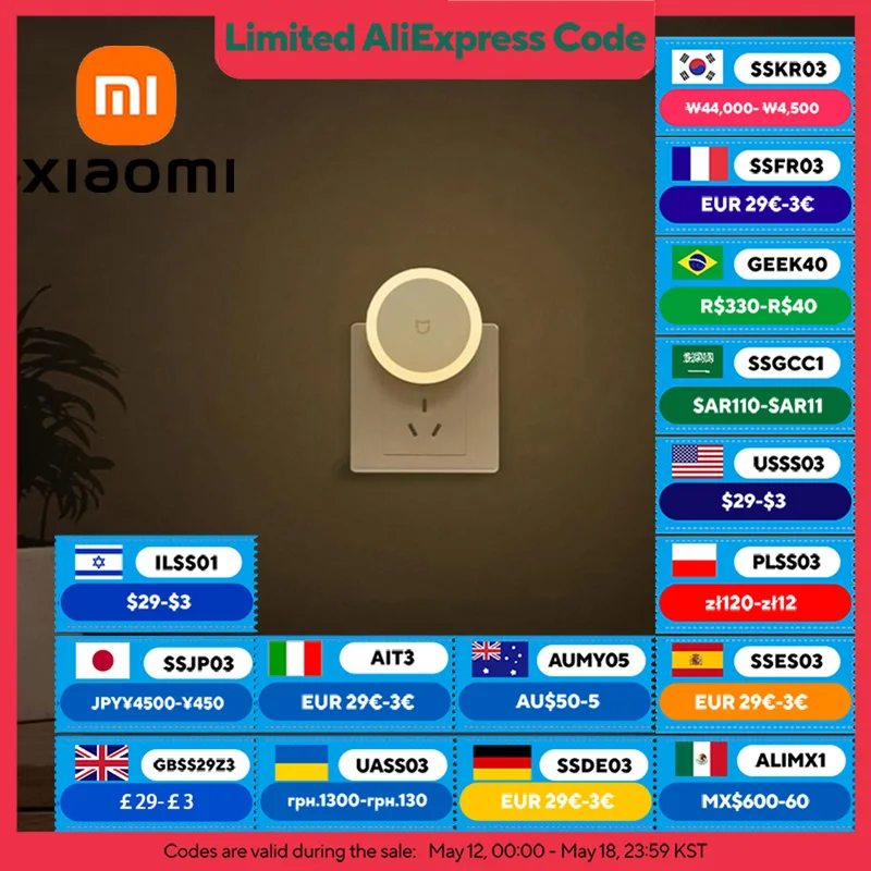 Подключаемый ночник XIAOMI MIJIA с сенсорным переключателем, китайская версия с адаптером, датчик света, мягкий теплый свет, энергосберегающий дизайн
Подключаемый ночник XIAOMI MIJIA с сенсорным переключателем, китайская версия с адаптером, датчик света, мягкий теплый свет, энергосберегающий дизайн