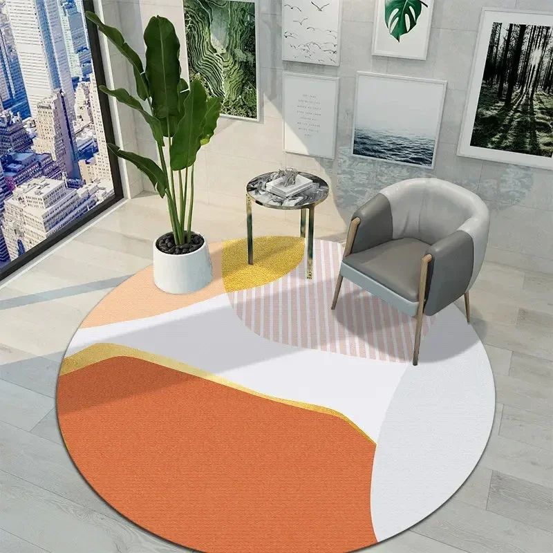 Modern Abstract Geometric Round Rug in Crystal Velvet, Circle Floor Mat for Living Room, Sofa or Coffee Table Decor
Modern Abstract Geometric Round Rug in Crystal Velvet, Circle Floor Mat for Living Room, Sofa or Coffee Table Decor