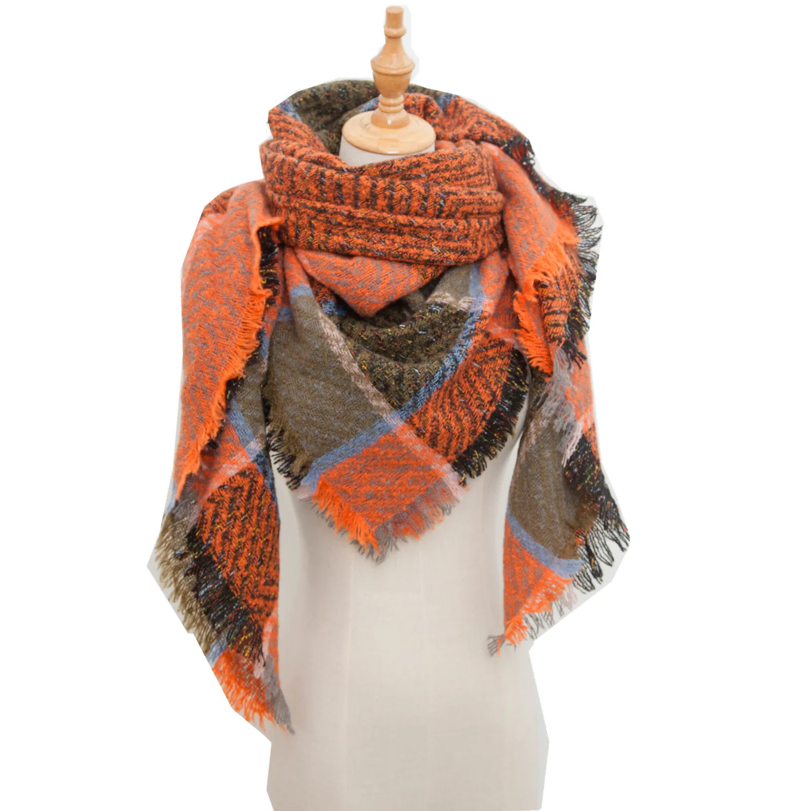 Winter Imitation Cashmere Double-sided Colorful Female Plaid Square Scarf Triangle Scarf Ladies Bib Shawl for Women
Winter Imitation Cashmere Double-sided Colorful Female Plaid Square Scarf Triangle Scarf Ladies Bib Shawl for Women