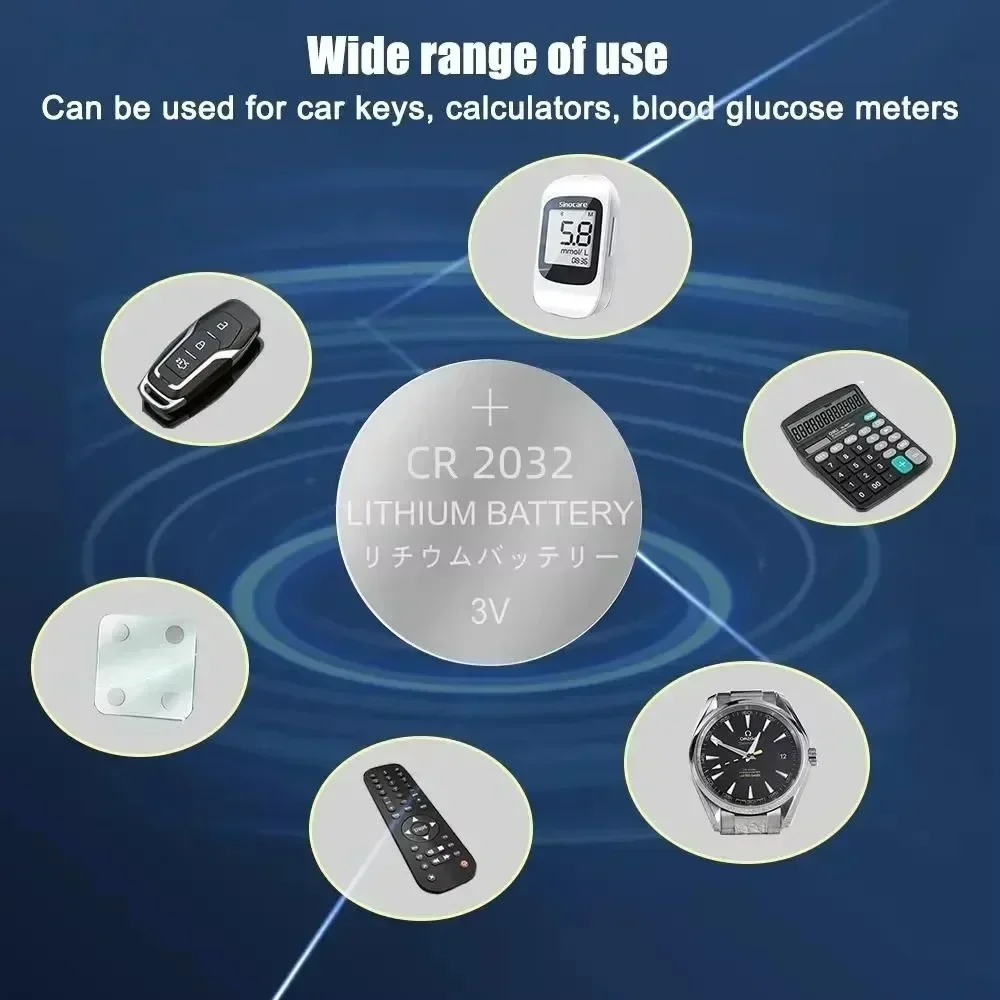 5-80PCS 200mAh CR2032 5004LC CR 2032 3V Lithium Coin Cell Battery, Watch Toys Electronics Car Key Button Batteries Long Lasting
5-80PCS 200mAh CR2032 5004LC CR 2032 3V Lithium Coin Cell Battery, Watch Toys Electronics Car Key Button Batteries Long Lasting