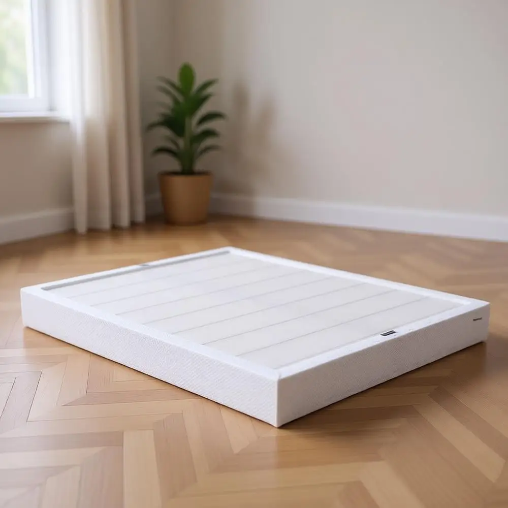 5-Inch High Twin Mattress Foundation, Easy Assembly, 74L x 38W, White
5-Inch High Twin Mattress Foundation, Easy Assembly, 74L x 38W, White