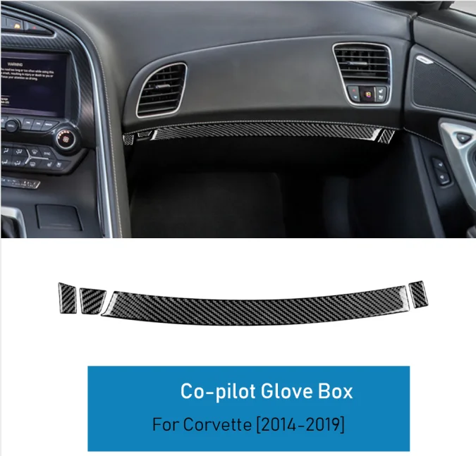 Carbon Fiber Passenger Side Glove Box Cover For Corvette C7 2014-2019 Real Sticker Trim Interior Accessories Decoration Upgrade
Carbon Fiber Passenger Side Glove Box Cover For Corvette C7 2014-2019 Real Sticker Trim Interior Accessories Decoration Upgrade