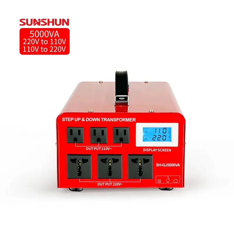 5000VA CE Single Phase Bidirectional Step Power Transformer Aluminum Winding Toroidal Coil 110V 220V/220V 110V Multiple Socket
5000VA CE Single Phase Bidirectional Step Power Transformer Aluminum Winding Toroidal Coil 110V 220V/220V 110V Multiple Socket