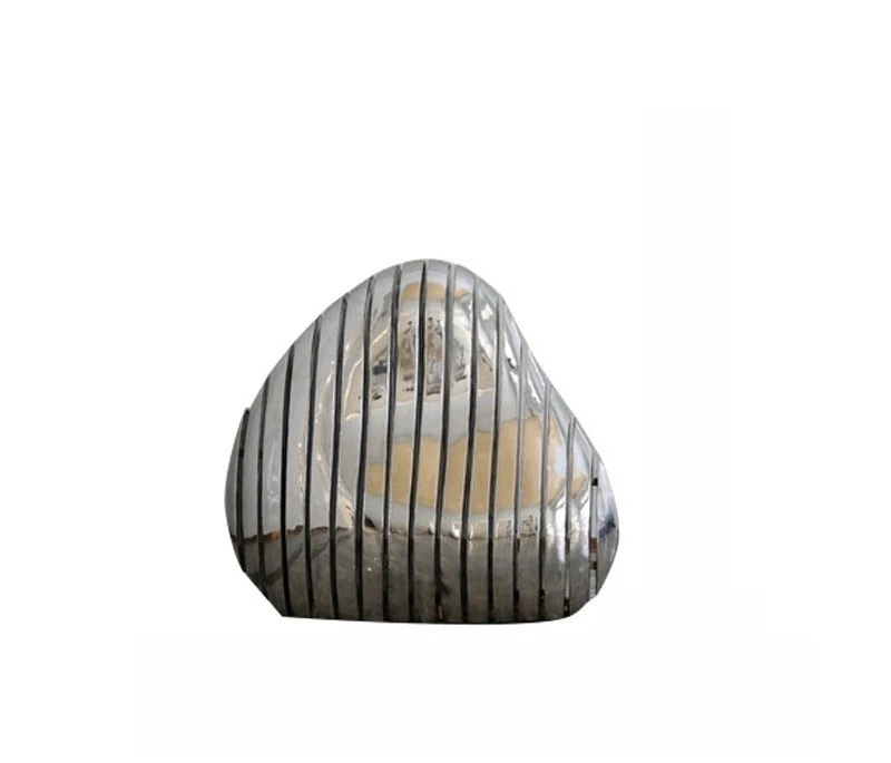 Outdoor stainless steel, pebble sculpture ornament mirror stone
Outdoor stainless steel, pebble sculpture ornament mirror stone
