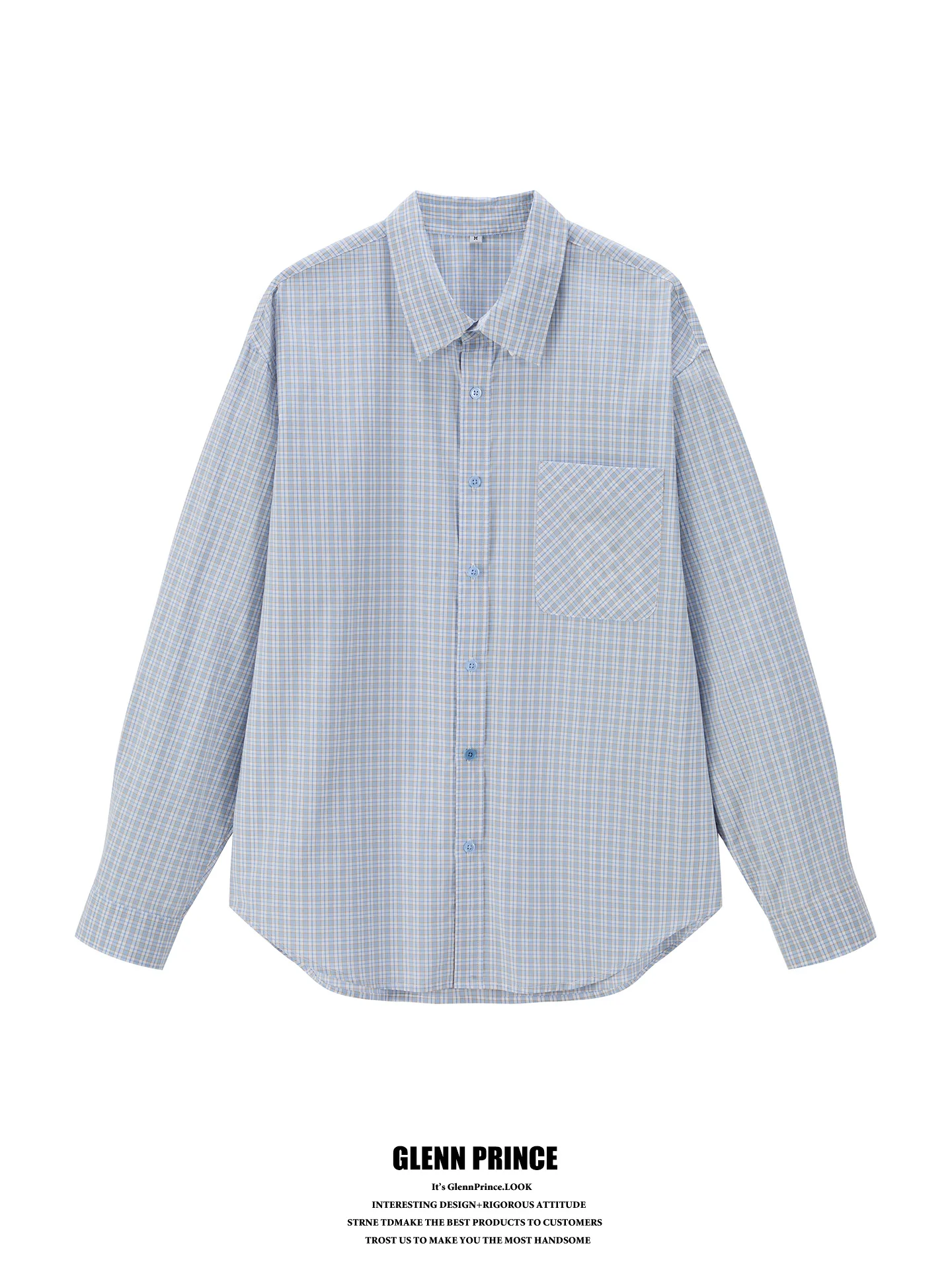 Blue Plaid Long Sleeve Men's Shirt GPstudio Salt Series Lazy Style Commuter Versatile Couple Shirt Casual Loose Fit Spring Au...
Blue Plaid Long Sleeve Men's Shirt GPstudio Salt Series Lazy Style Commuter Versatile Couple Shirt Casual Loose Fit Spring Au...