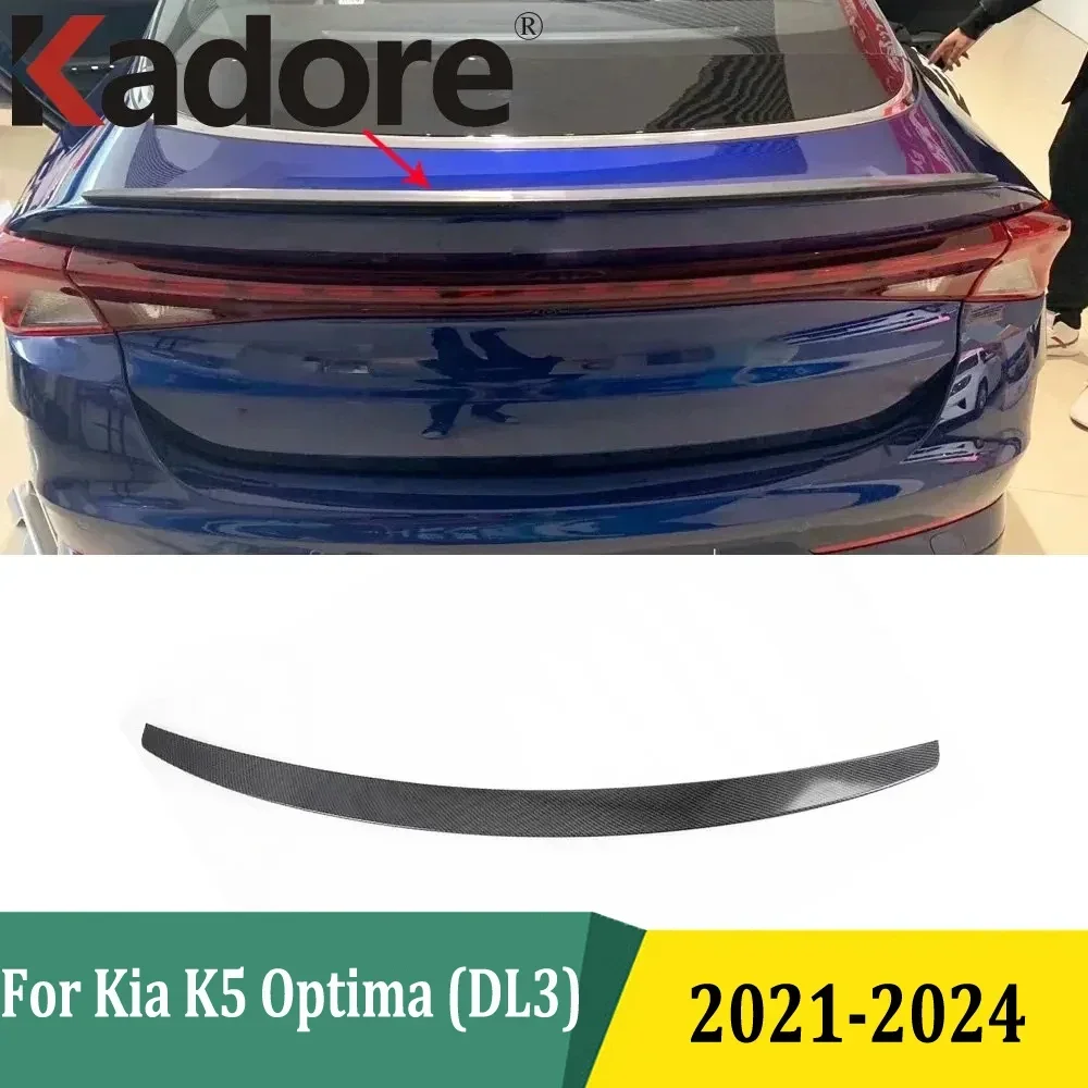 Для Kia K5 Optima (DL3) 2021 2022 2023 2024 задний спойлер багажника, крышка крыла, накладка, наклейка, Стайлинг, автомобильные аксессуары, углеродное волокно 
Для Kia K5 Optima (DL3) 2021 2022 2023 2024 задний спойлер багажника, крышка крыла, накладка, наклейка, Стайлинг, автомобильные аксессуары, углеродное волокно