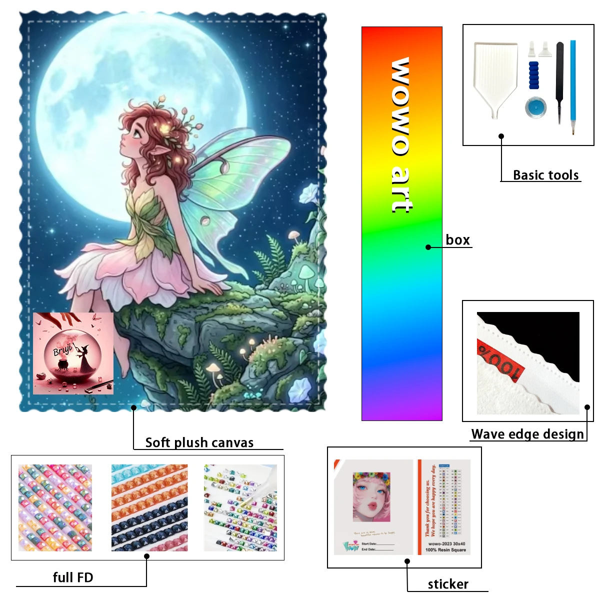 【Bruji_ Diamond Art】Девочка-бабочка и лунный свет Crystal AB Rhinestone FD Rhinestone Perfect Resin Diamond
【Bruji_ Diamond Art】Девочка-бабочка и лунный свет Crystal AB Rhinestone FD Rhinestone Perfect Resin Diamond