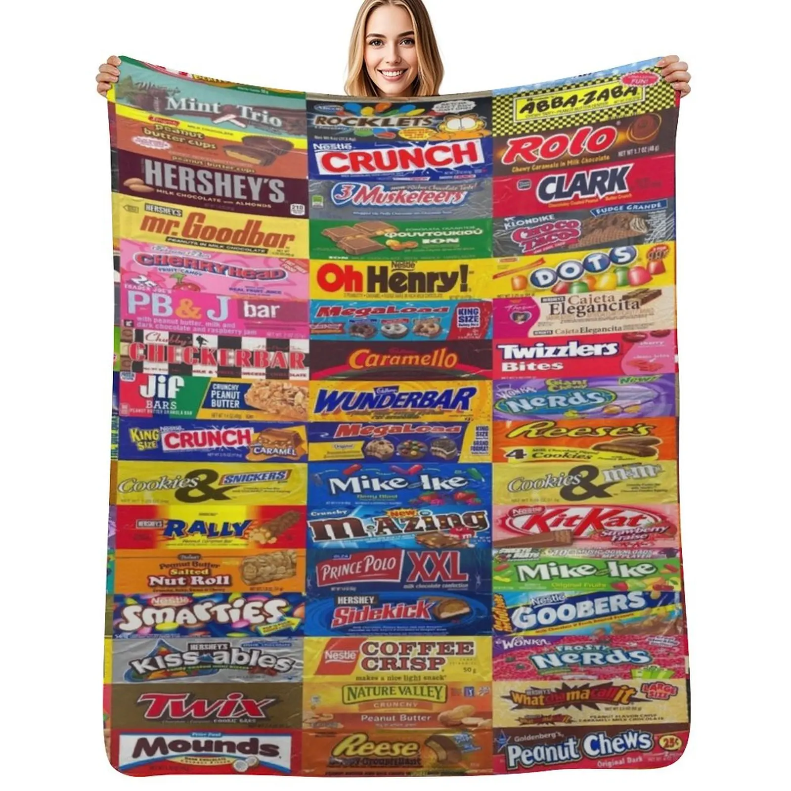 Candy Wrappers Throw Blanket Lightweight Cozy Blanket for Bed Sofa
Candy Wrappers Throw Blanket Lightweight Cozy Blanket for Bed Sofa