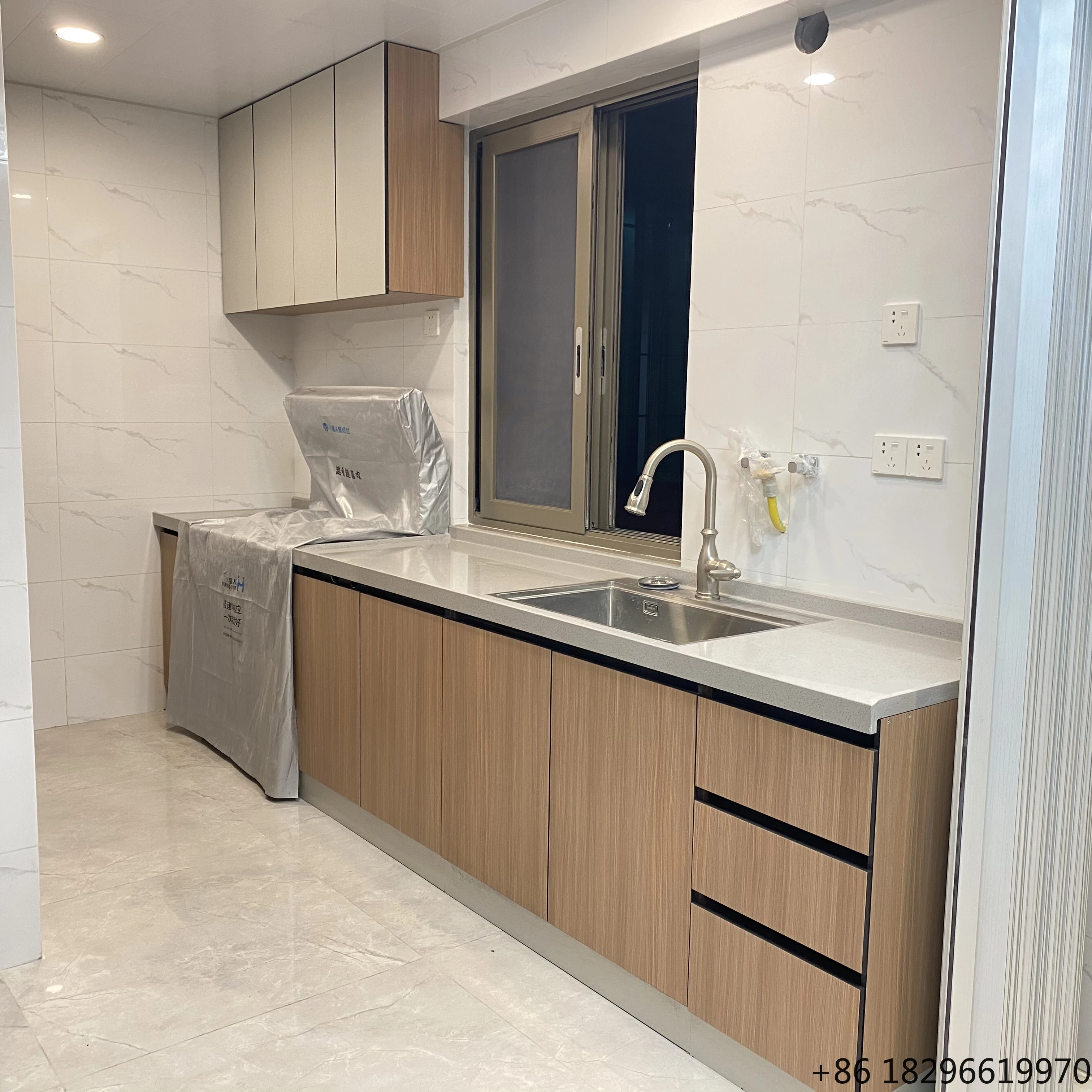 Compact Kitchen Storage Cabinet With Sink Marble Countertop HPL Furniture Custom Combination For Home
Compact Kitchen Storage Cabinet With Sink Marble Countertop HPL Furniture Custom Combination For Home