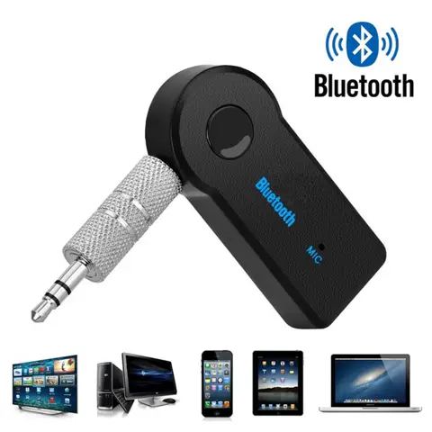Wireless Car Aux Bluetooth Receiver Adapter P2 Music Call Sound 3.5mm Audio Bluetooth Pour Voiture MP3 FM Music Transmitter
