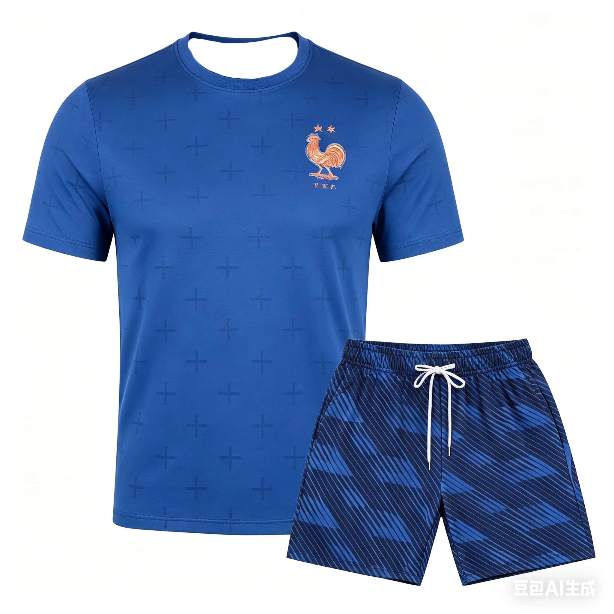 2026 New Men's T-Shirt Set - French National Team Jersey - Summer Training Wear - Adult Sports Top - Shorts
2026 New Men's T-Shirt Set - French National Team Jersey - Summer Training Wear - Adult Sports Top - Shorts