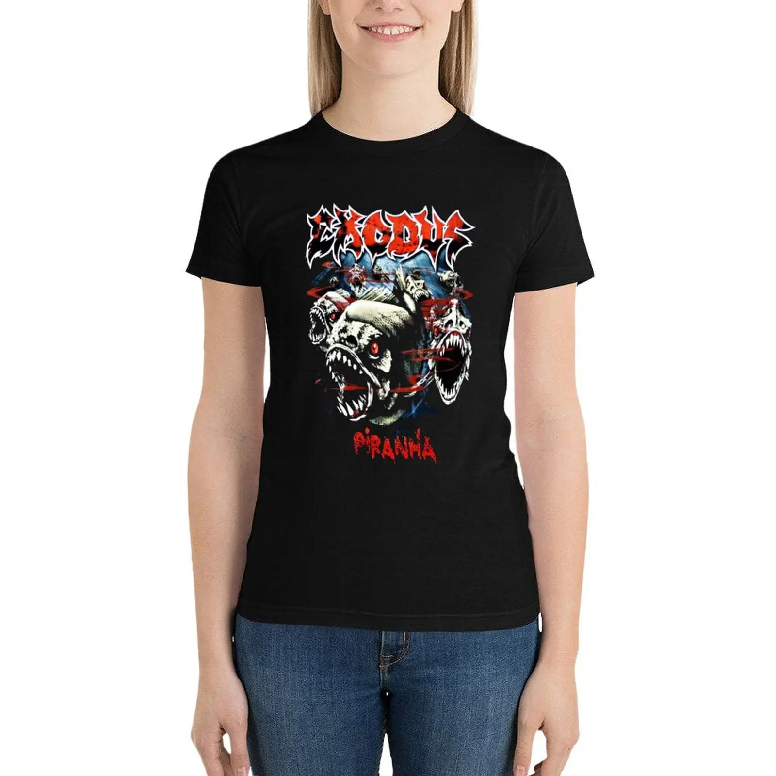 EXODUS BAND - PIRANHA T-Shirt animal print shirt for girls summer clothes shirts graphic tees tees woman t shirt
EXODUS BAND - PIRANHA T-Shirt animal print shirt for girls summer clothes shirts graphic tees tees woman t shirt