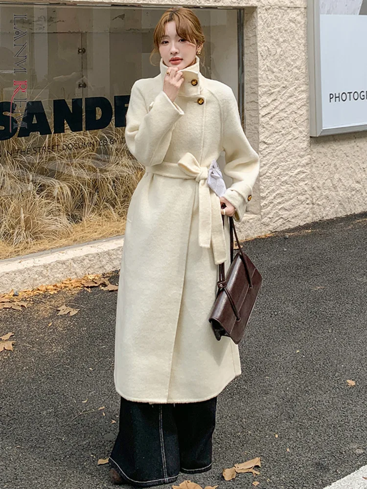 LANMREM High Necked Wool Coat Women's Fashion Solid Color Lace Up Waist Long Clothing Korean Style 2024 Autumn And Winter 2VV269
LANMREM High Necked Wool Coat Women's Fashion Solid Color Lace Up Waist Long Clothing Korean Style 2024 Autumn And Winter 2VV269