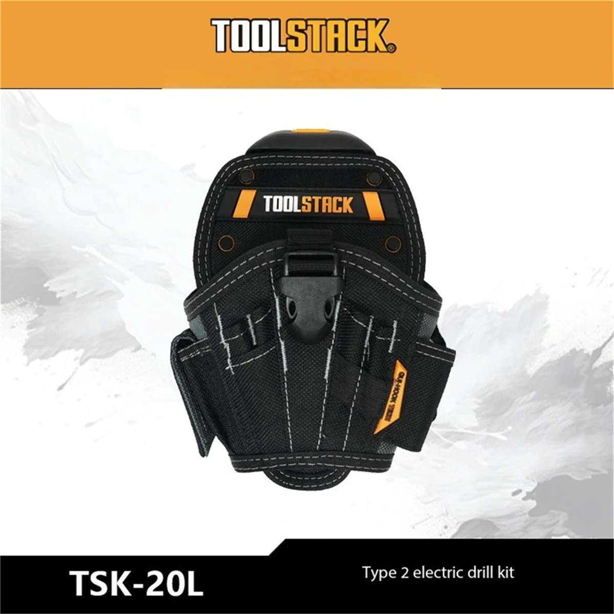 TOOLSTACK TSK-20-L Профессиональная поясная сумка для электрической дрели Многофункциональный прочный портативный набор инструментов для хранения бренда
TOOLSTACK TSK-20-L Профессиональная поясная сумка для электрической дрели Многофункциональный прочный портативный набор инструментов для хранения бренда
