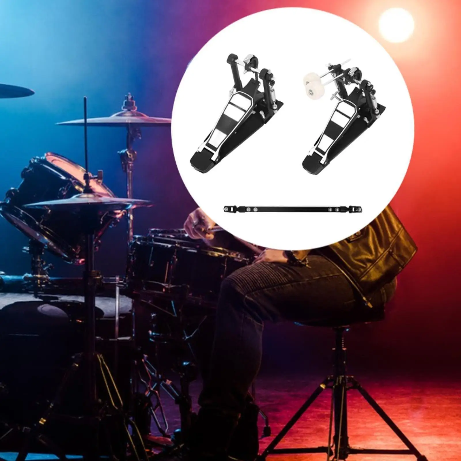 2 Double Bass Drum Pedal Aluminium Universal Heavy Duty Stable Floor Stabilisers Double Drum Foot Kick for Beginner Practice
2 Double Bass Drum Pedal Aluminium Universal Heavy Duty Stable Floor Stabilisers Double Drum Foot Kick for Beginner Practice