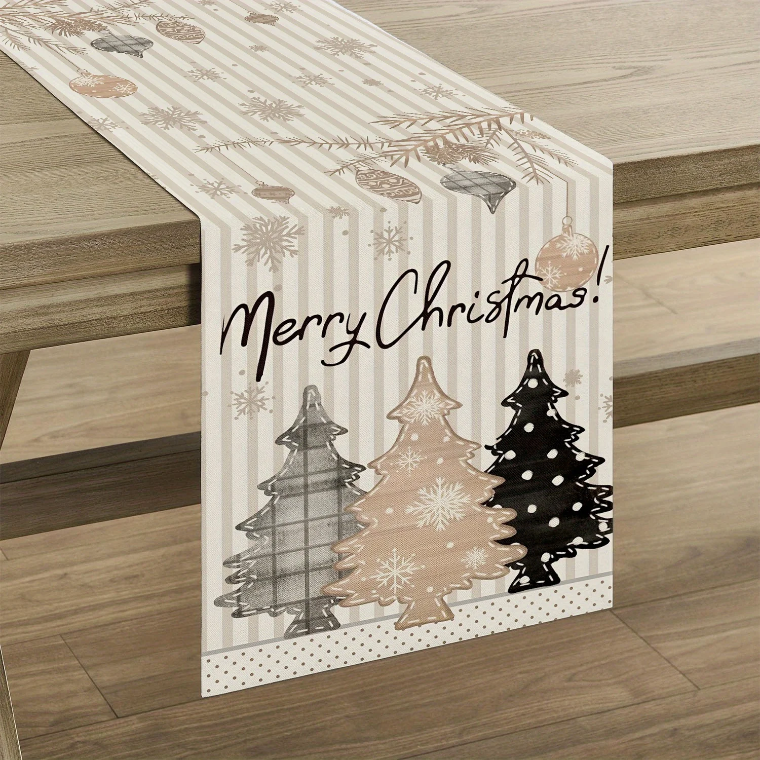 Boho Snowman Brown Pine Christmas Table Runner Seasonal Farmhouse Decor Home Party Rectangular Christmas Decoration
Boho Snowman Brown Pine Christmas Table Runner Seasonal Farmhouse Decor Home Party Rectangular Christmas Decoration