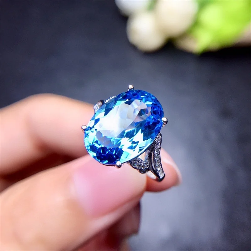 Beautiful Crystal Egg-shaped Ring Women Jewelry Trendy Blue Stone Ring For Lady Party Accessories Adjustable
Beautiful Crystal Egg-shaped Ring Women Jewelry Trendy Blue Stone Ring For Lady Party Accessories Adjustable