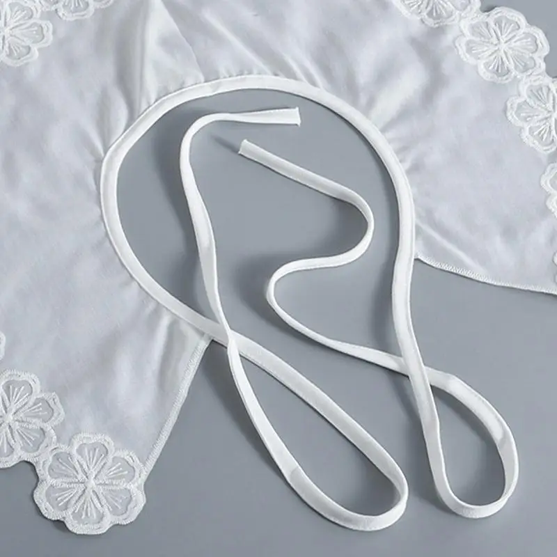 P88A Съемный шарф с накладным воротником в стиле преппи и декоративной вышивкой в виде цветка
P88A Съемный шарф с накладным воротником в стиле преппи и декоративной вышивкой в виде цветка