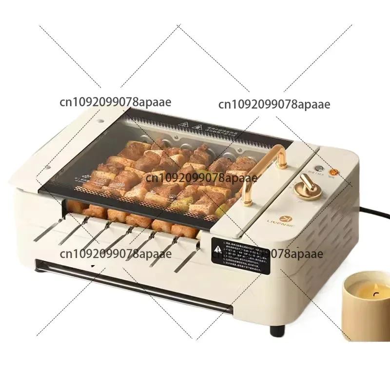 Auto Rotating Electric Grill for Home, Indoor Smokeless BBQ Machine, Multifunctional Kebab Maker with Skewers
Auto Rotating Electric Grill for Home, Indoor Smokeless BBQ Machine, Multifunctional Kebab Maker with Skewers