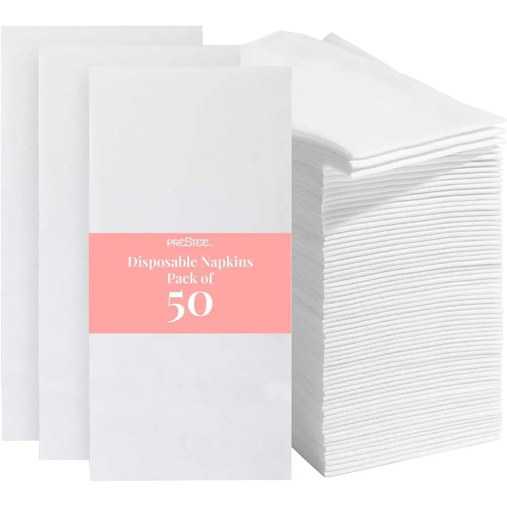50-Pack 7.8 x 4.25 Inch Linen-Feel Paper Napkins - Durable and Absorbent for Home, Parties, and Special Occasions
50-Pack 7.8 x 4.25 Inch Linen-Feel Paper Napkins - Durable and Absorbent for Home, Parties, and Special Occasions