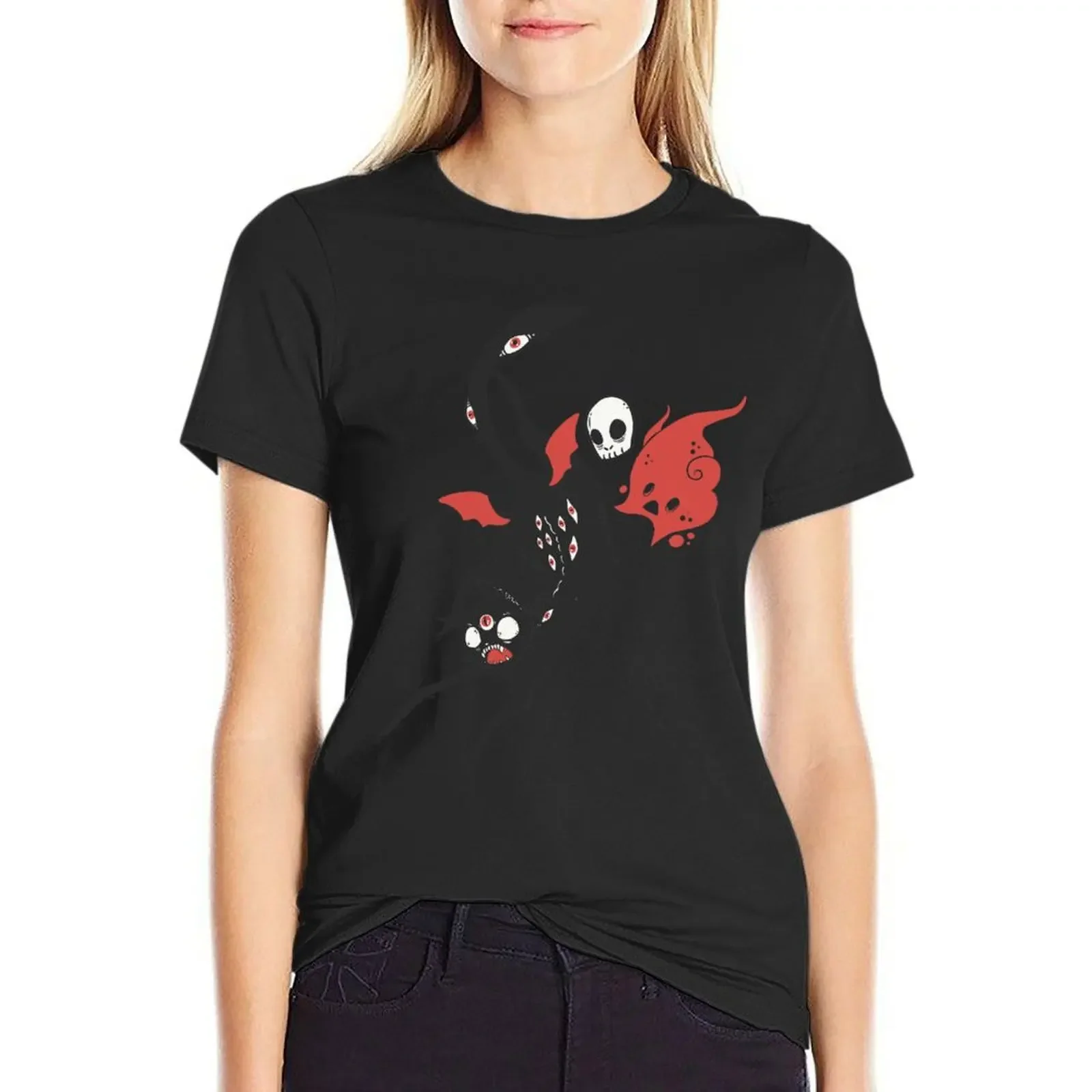 Creepy Cute Black Cat T-Shirt cute tops anime clothes hippie clothes graphics black t-shirts for Women
Creepy Cute Black Cat T-Shirt cute tops anime clothes hippie clothes graphics black t-shirts for Women