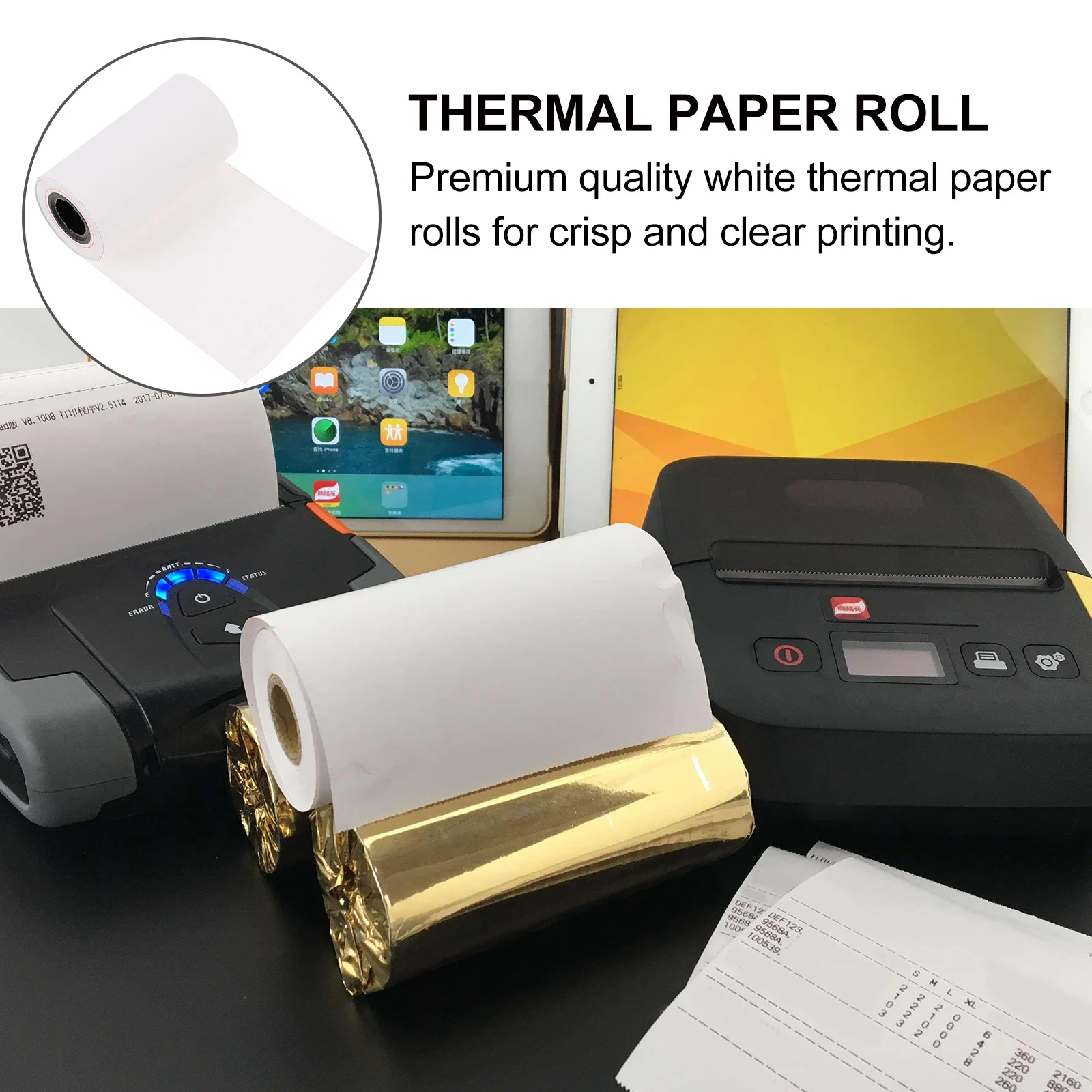 10 Rolls Thermal Printer Paper Roll Smooth Flat View Tester Paper for Home Shop Hotel Excellent Workmanship Wide Application
10 Rolls Thermal Printer Paper Roll Smooth Flat View Tester Paper for Home Shop Hotel Excellent Workmanship Wide Application