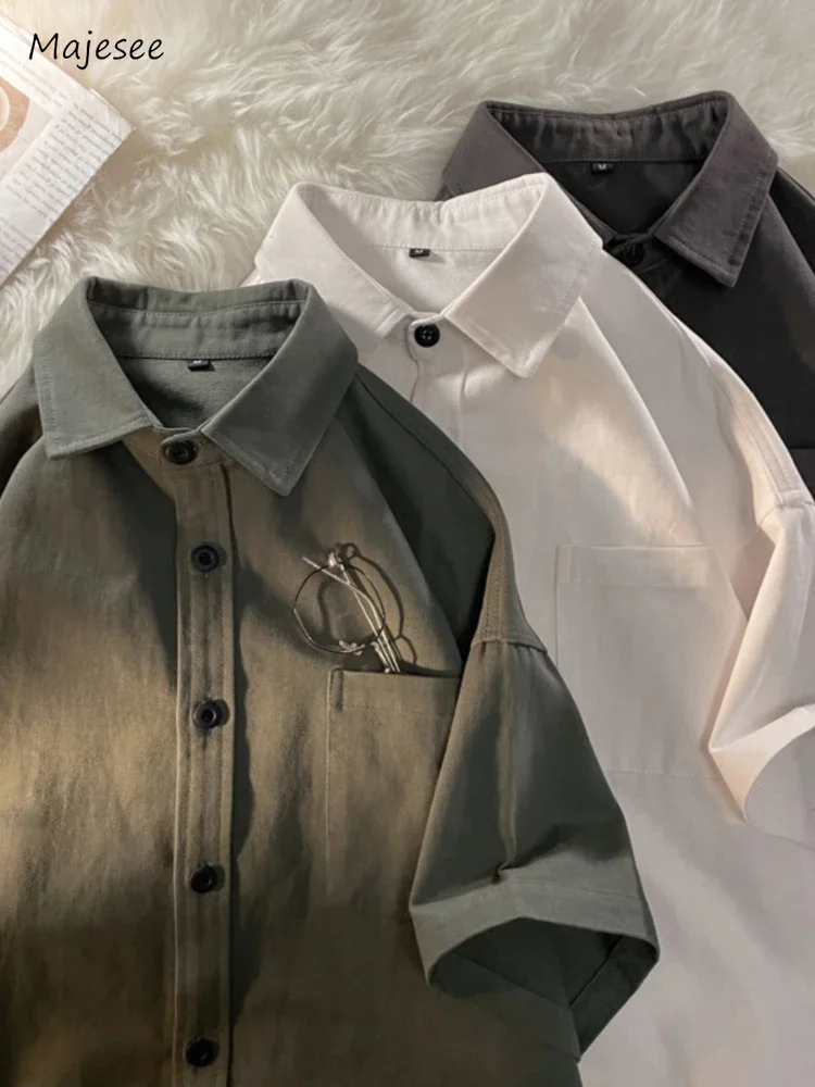 Solid Shirts Men Leisure Daily Simple Basic Japanese Preppy Style All-match Teenagers Stylish Streetwear Baggy Classic Tops 2023
Solid Shirts Men Leisure Daily Simple Basic Japanese Preppy Style All-match Teenagers Stylish Streetwear Baggy Classic Tops 2023