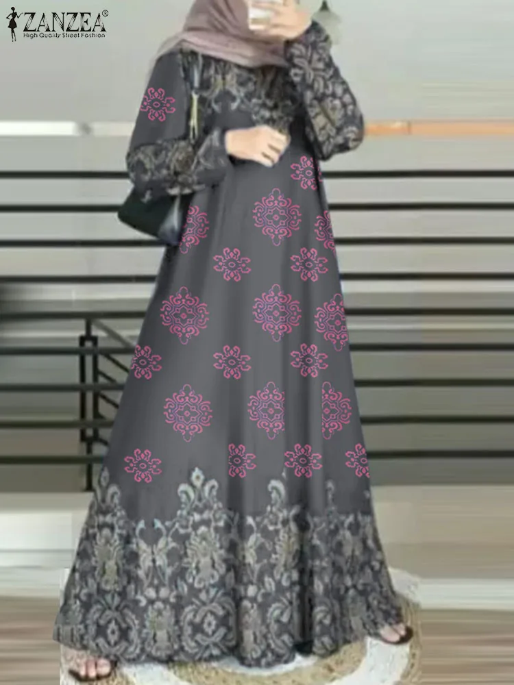 ZANZEA Vintage Floral Printed Long Sleeve Muslim Dress Women Bohemian Holiday Vestido Fashion Dubai Turkey Abaya Hijab Sundress
ZANZEA Vintage Floral Printed Long Sleeve Muslim Dress Women Bohemian Holiday Vestido Fashion Dubai Turkey Abaya Hijab Sundress