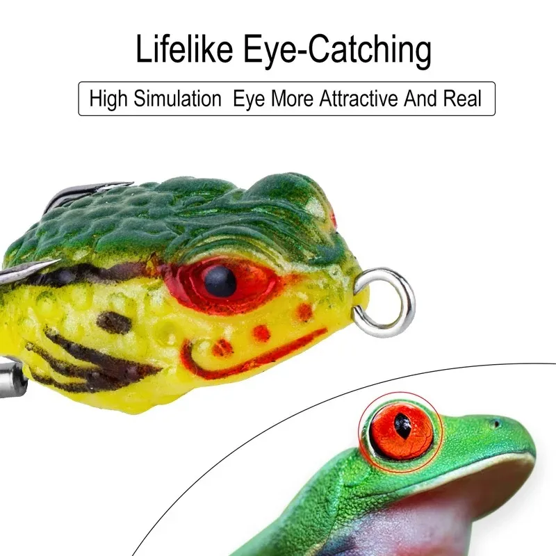 Silicone Frog Lure 5g 13g Mini Topwater Wobbler Bait with Spoon, Artificial Snakehead Trout Pike Fishing Lures
Silicone Frog Lure 5g 13g Mini Topwater Wobbler Bait with Spoon, Artificial Snakehead Trout Pike Fishing Lures