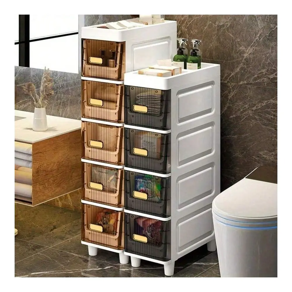 4 5Tier UltraSlim Plastic Storage Cabinet, Bathroom Niche Cabinet, LargeCapacity Bathroom Storage Cabinet, LuxuryStyle Bathroom
4 5Tier UltraSlim Plastic Storage Cabinet, Bathroom Niche Cabinet, LargeCapacity Bathroom Storage Cabinet, LuxuryStyle Bathroom