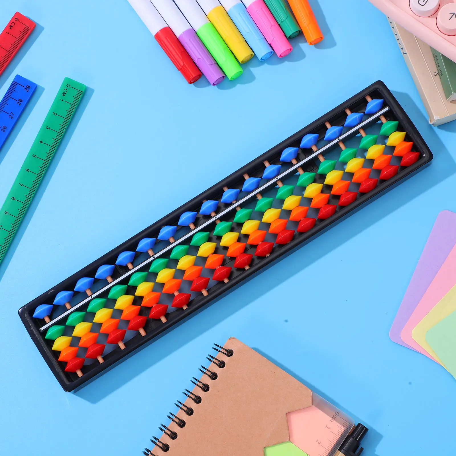 17 Digits Rods Plastic Abacus For Kids Math Learning Tool Chinese Style Educational Mental Calculation Brain Developing 
17 Digits Rods Plastic Abacus For Kids Math Learning Tool Chinese Style Educational Mental Calculation Brain Developing