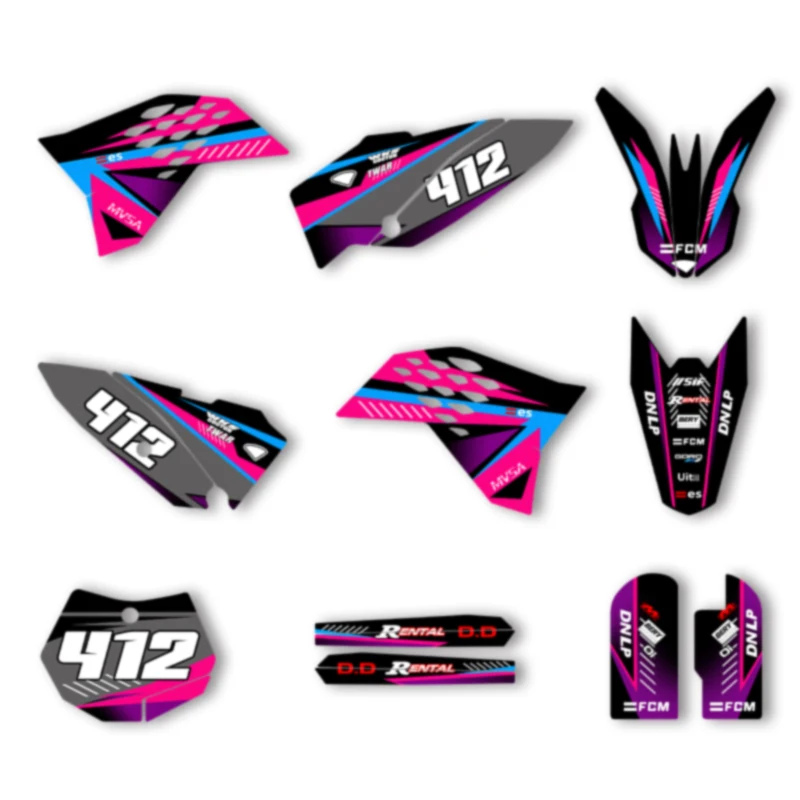 Powerzone Motorcycle Graphics Decals Stickers Kits for KTM SX65 SX 65 2009-2015 Number Name Background Custom
Powerzone Motorcycle Graphics Decals Stickers Kits for KTM SX65 SX 65 2009-2015 Number Name Background Custom