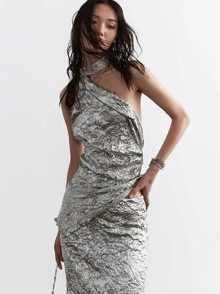 Tank Pleated Textured Backless Top Half-body Skirt Two Pieces Suit New Women Fashion Spring Summer 2026 1JGKE
Tank Pleated Textured Backless Top Half-body Skirt Two Pieces Suit New Women Fashion Spring Summer 2026 1JGKE