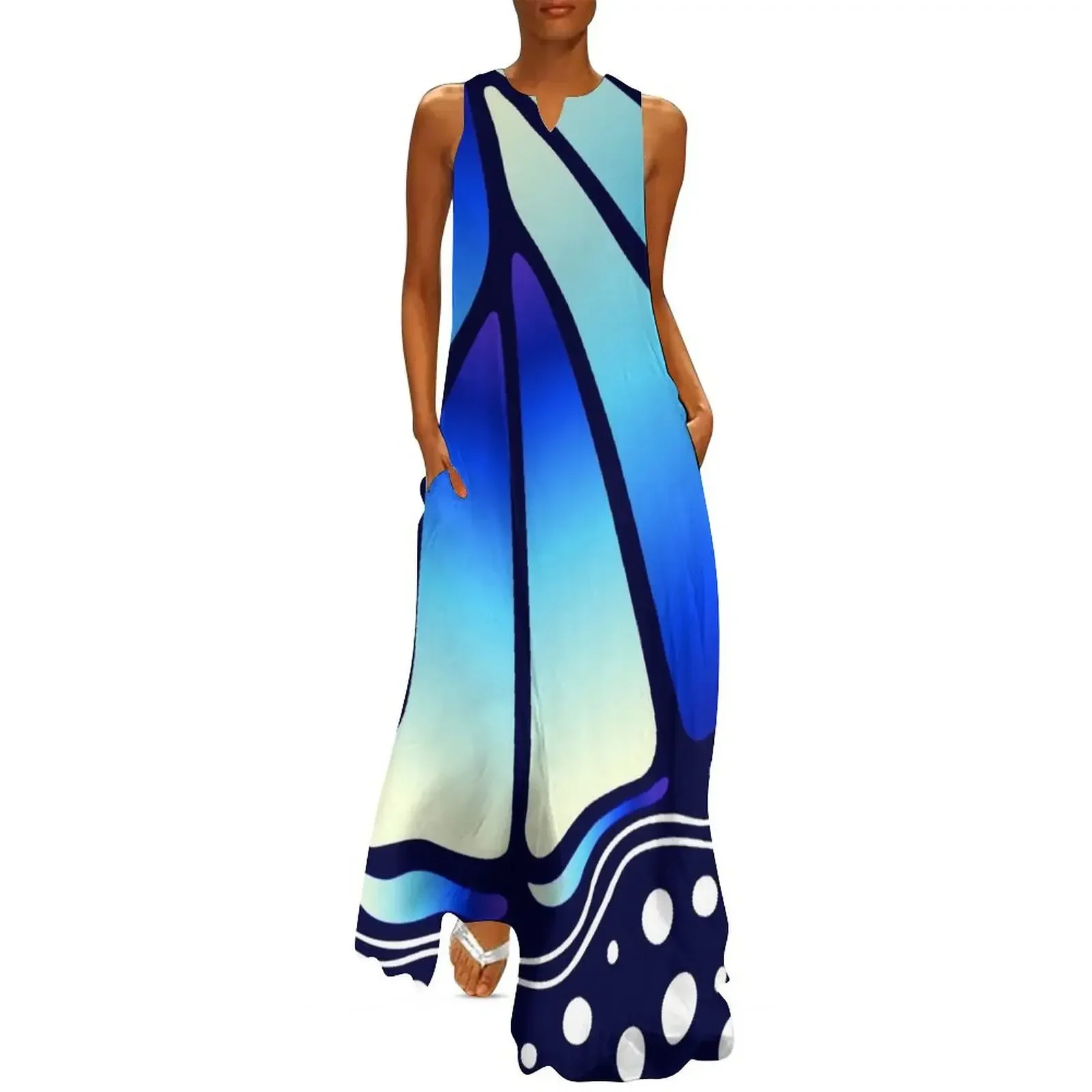 Beautiful Butterfly - Blue Long Dress dresses summer beach dresses Long dresses clothing women summer 2025 Dress 
Beautiful Butterfly - Blue Long Dress dresses summer beach dresses Long dresses clothing women summer 2025 Dress