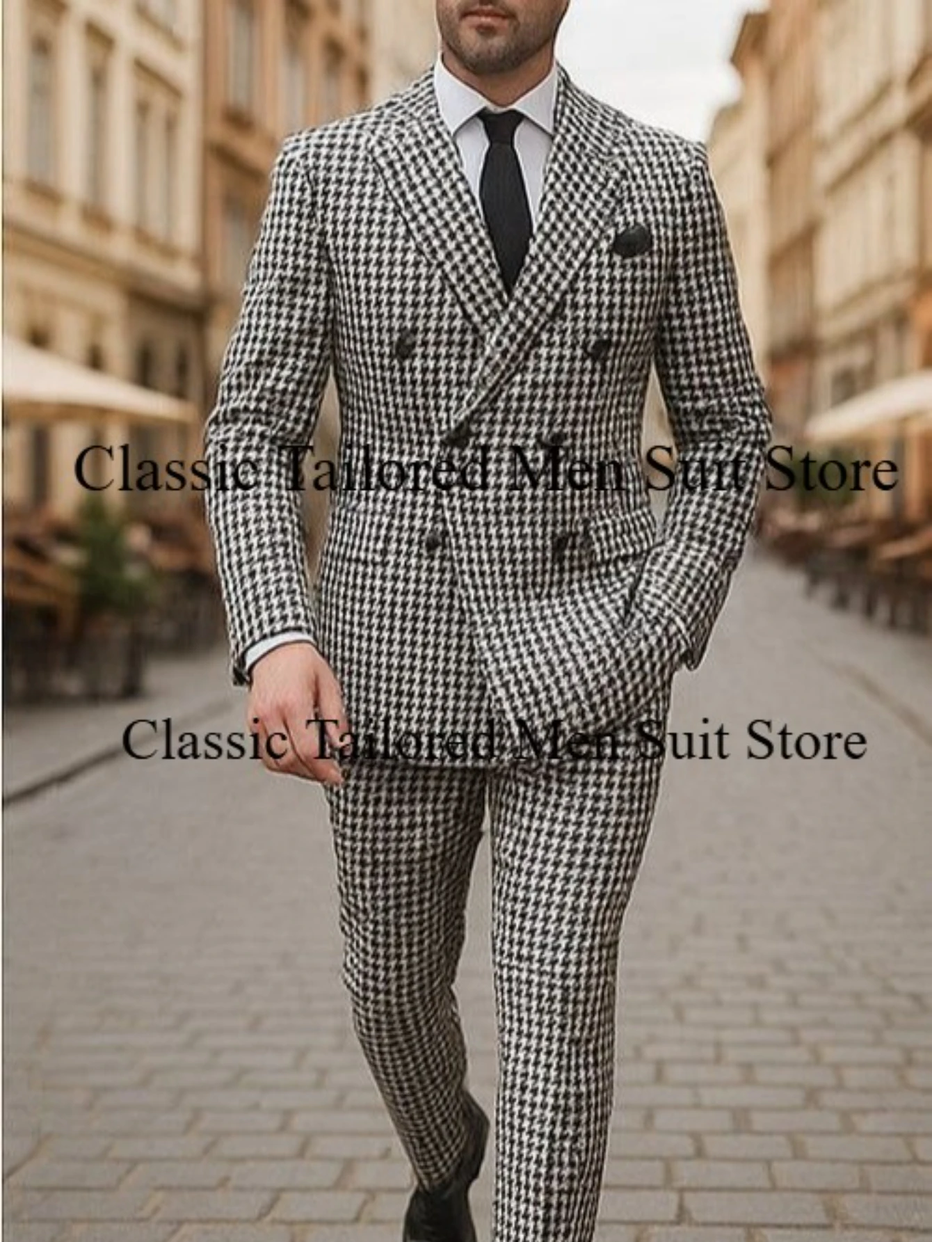 Houndstooth Groom Tuxedos New Fashion Groomsmen Mens Wedding Dress Excellent Man Jacket Blazer 2Piece Suit(Jacket+Pants)
Houndstooth Groom Tuxedos New Fashion Groomsmen Mens Wedding Dress Excellent Man Jacket Blazer 2Piece Suit(Jacket+Pants)
