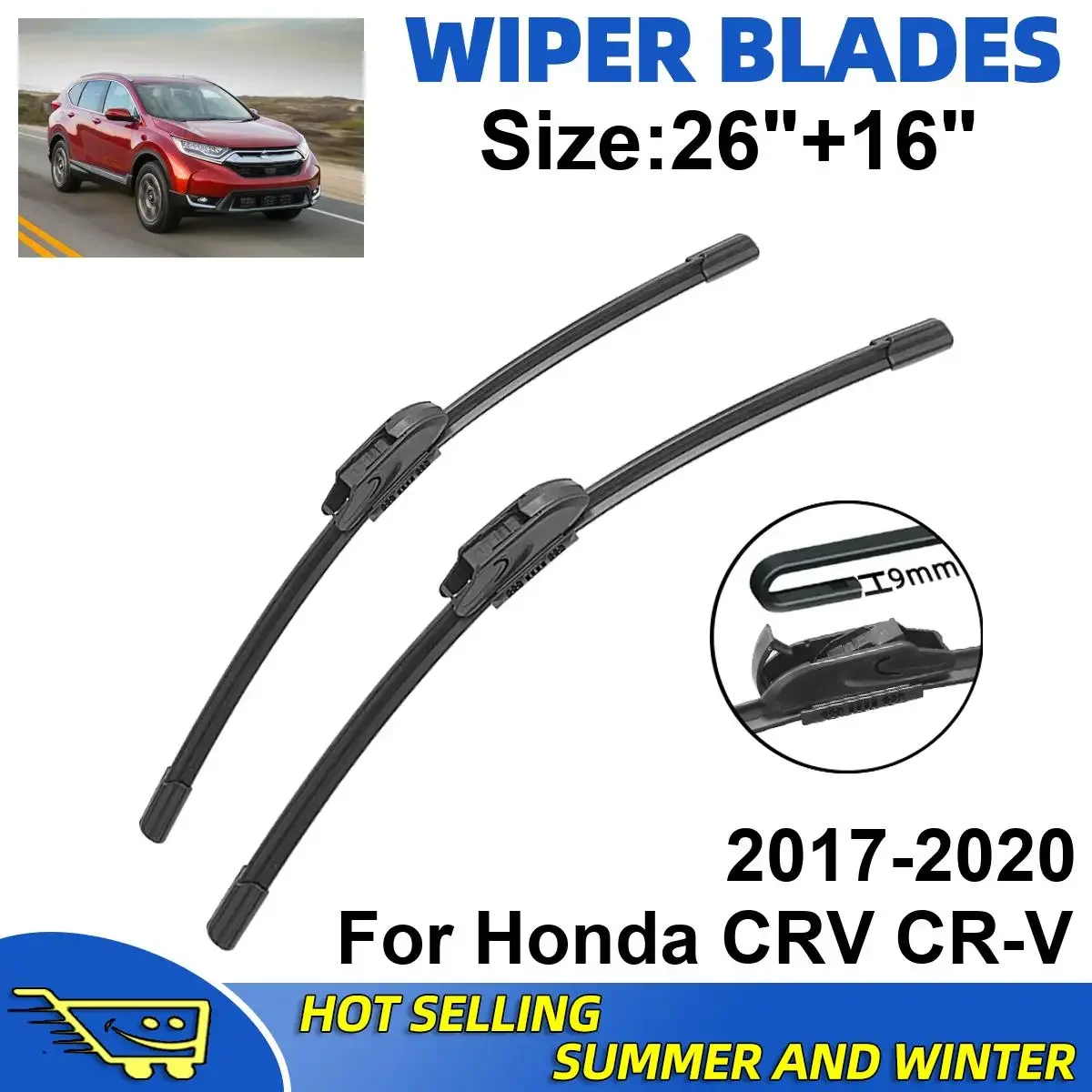 2PCS Wiper Blades Set Kit For Honda CRV CR-V 2017-2020 Front Windshield Brushes Windscreen Window Accessories
2PCS Wiper Blades Set Kit For Honda CRV CR-V 2017-2020 Front Windshield Brushes Windscreen Window Accessories