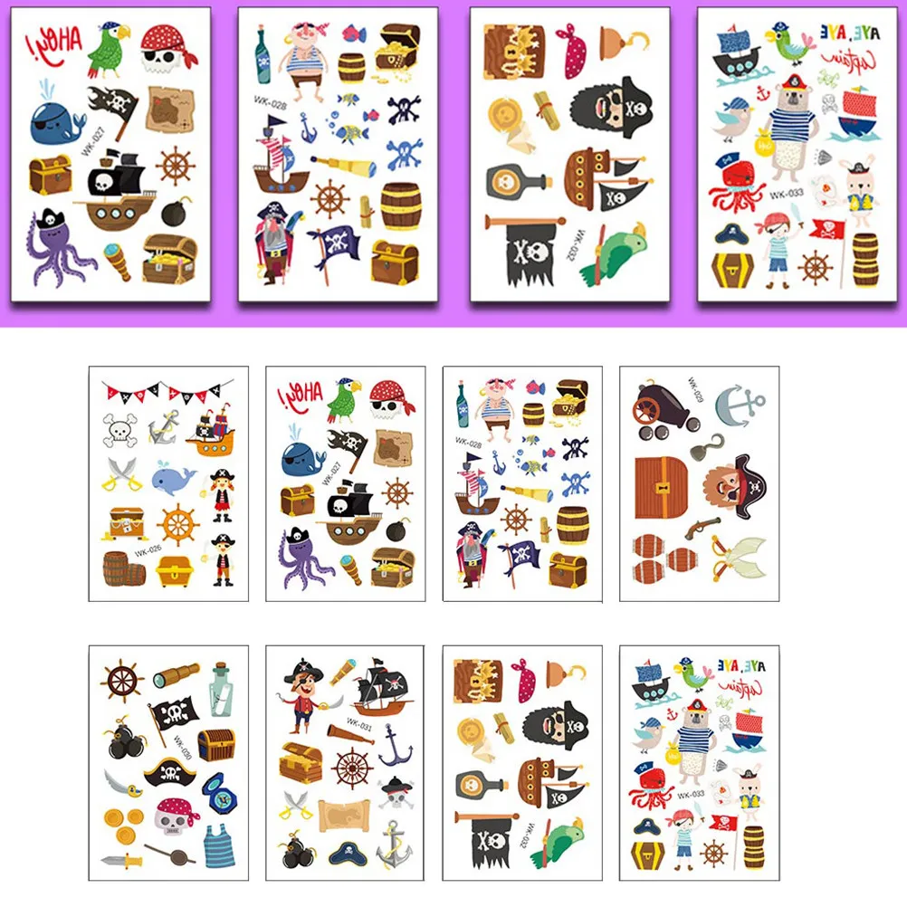 24 Pcs Pirate Themed Stickers Cartoon Craft Reward Birthday Party Decorations Accessories Tattoos Treasure Hunting Temporary
24 Pcs Pirate Themed Stickers Cartoon Craft Reward Birthday Party Decorations Accessories Tattoos Treasure Hunting Temporary